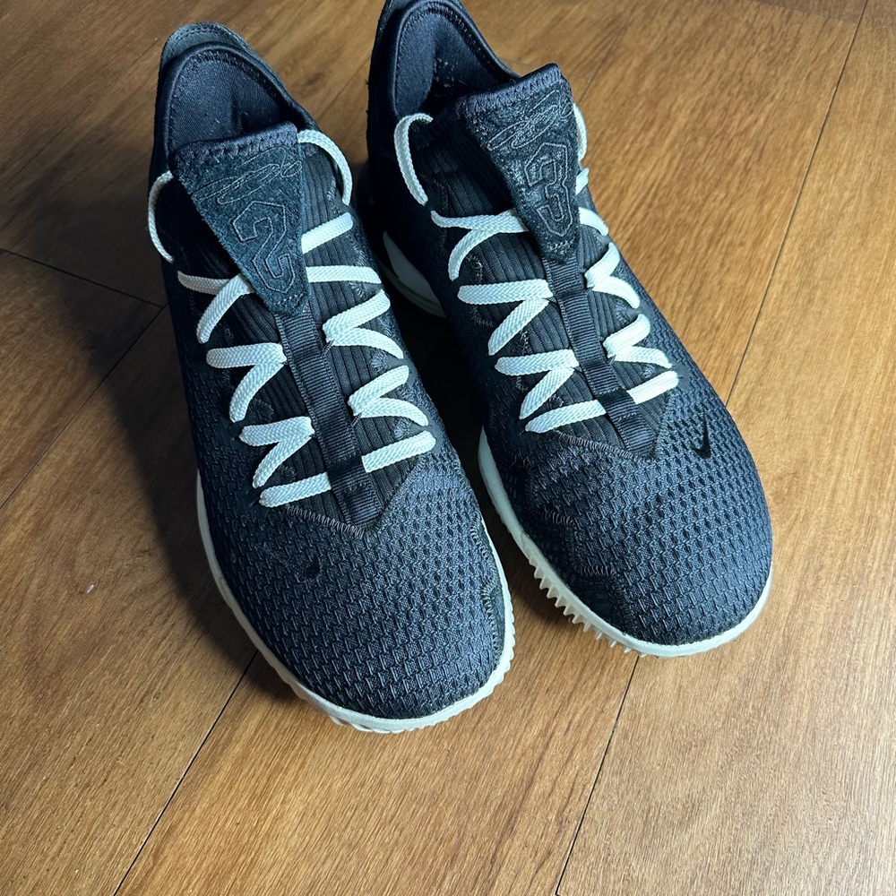 Black Athletic Sneakers with White Accents